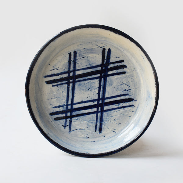 Cobalt Cream - Hashtag Platter 10"