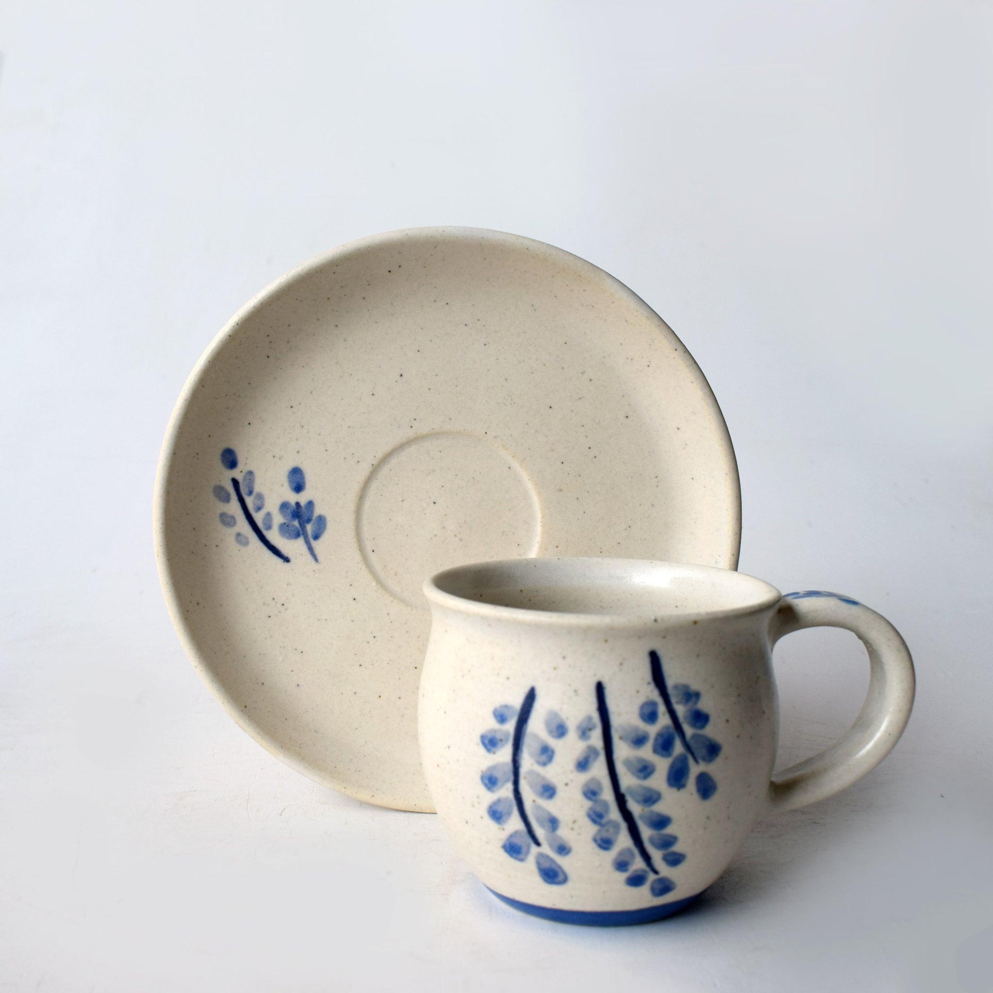 Hand-painted Tea Cup & Saucer Set