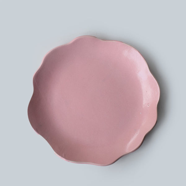 Baby pink cloud edge Dessert Plate 9"