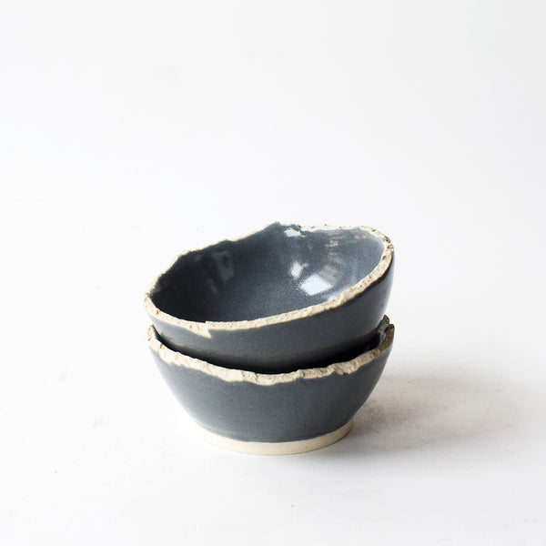 Monochrome Jagged Dipping Bowl Round