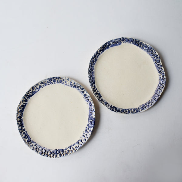 Pebbled Rim Side Plates (Pair)