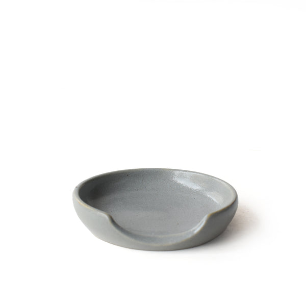 Round Grey spoon rest