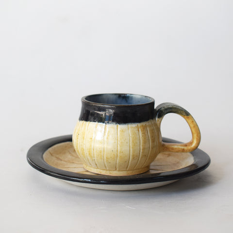 Dualtone teacup and Saucer set
